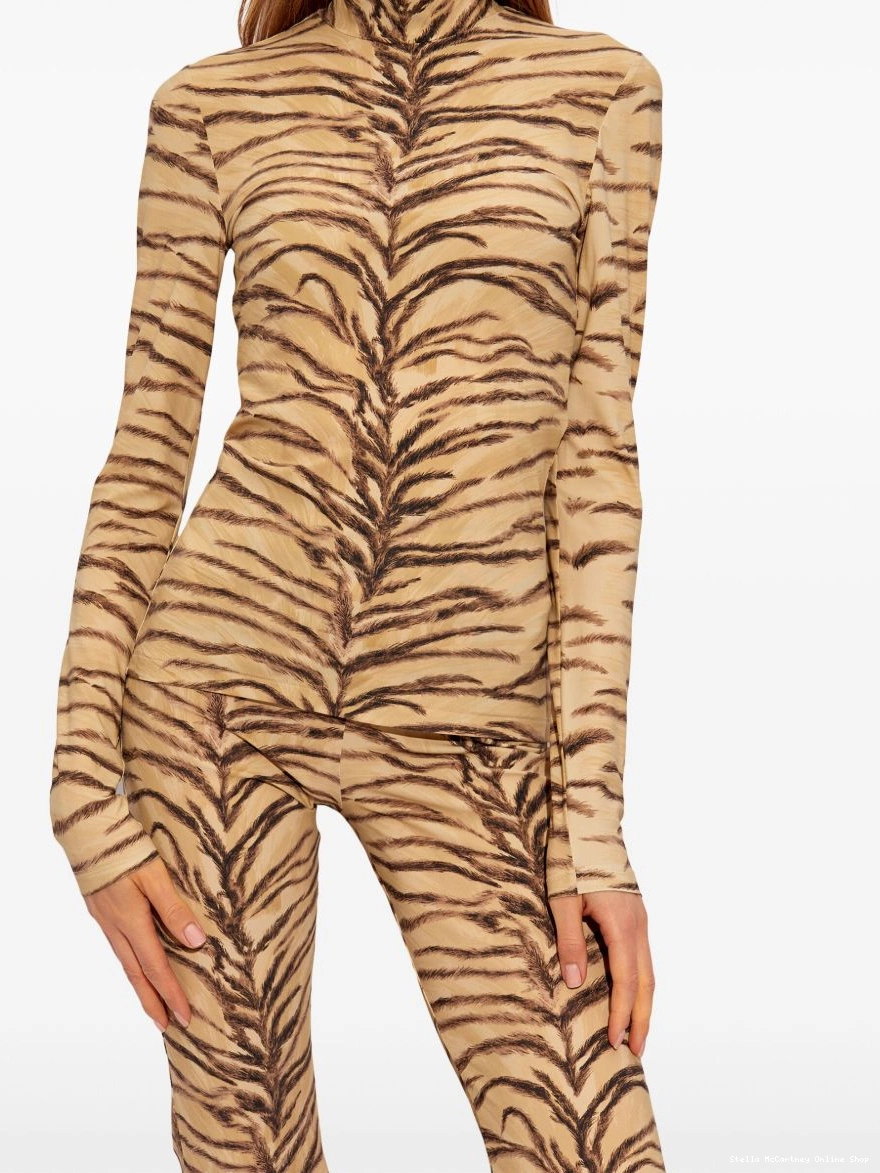 Affordable McCartney long-sleeve top Women Stella animal-print 0323